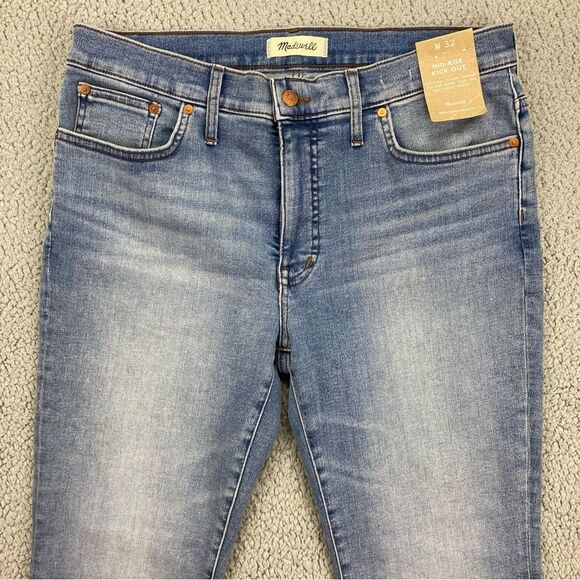 Madewell Women's Mid Rise Kick Out Bootcut Stretch Jeans  NWT   |   Size:  32 - Picture 2 of 16